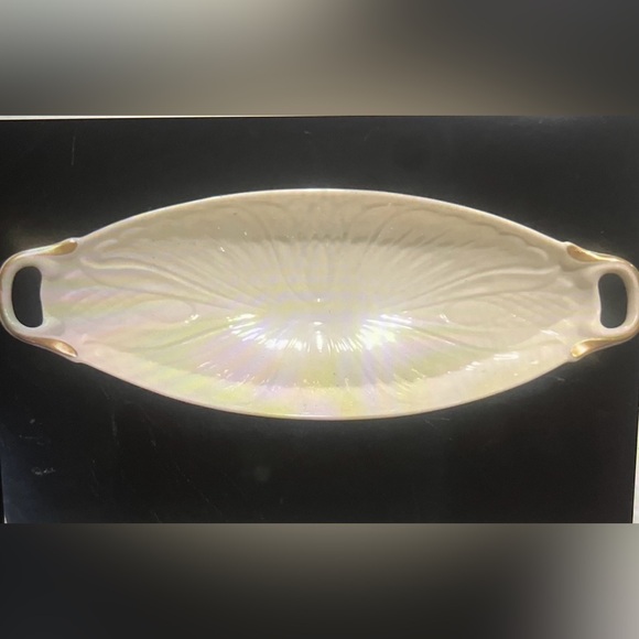 LENOX Relish Dish “Monaco” Collection Ivory Porcelain Oval 24k Gold Trim U.S.A. - Picture 11 of 11